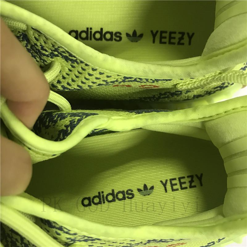 PK God Yeezy 350 V2 Semi Frozen Yellow/Raw Steel WITH REAL PREMEKNIT FROM HUAYIYI WHICH OFFER PRIMEKNIT TO ADIDAS DIRECTLY